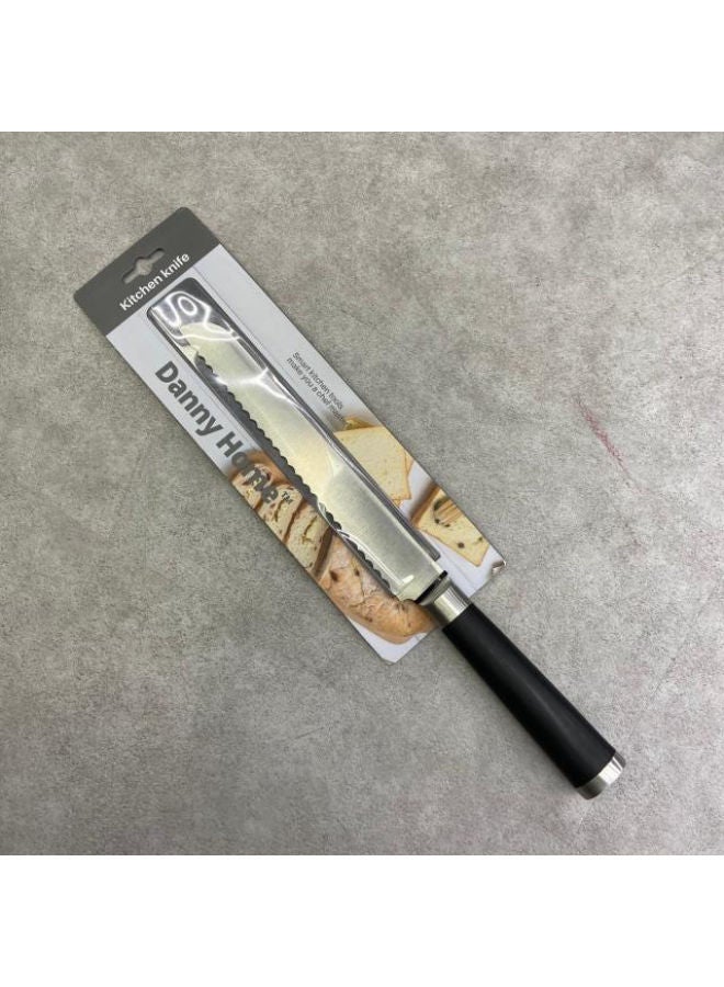8" Bread Knife -Black